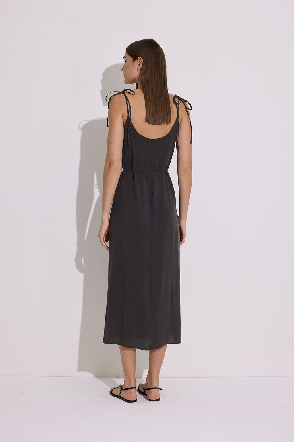Modal Sleeveless Dress - Anthracite