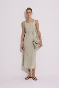 Modal Sleeveless Dress - Soft Green