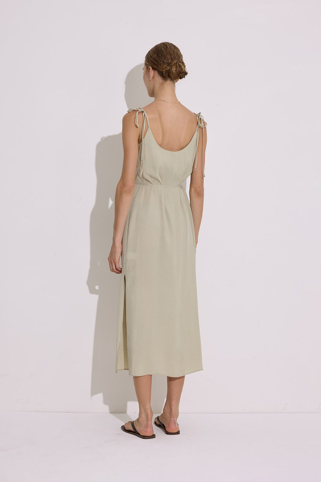Modal Sleeveless Dress - Soft Green