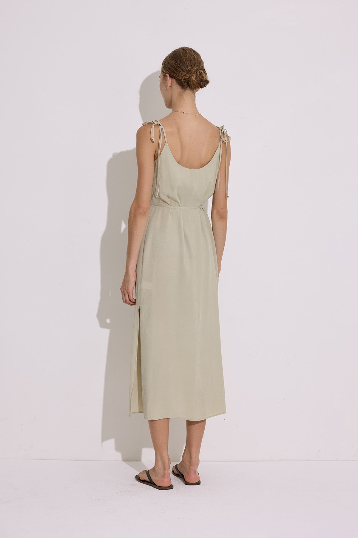 Modal Sleeveless Dress - Soft Green