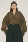 Kimono Sleeve Blouse - Khaki